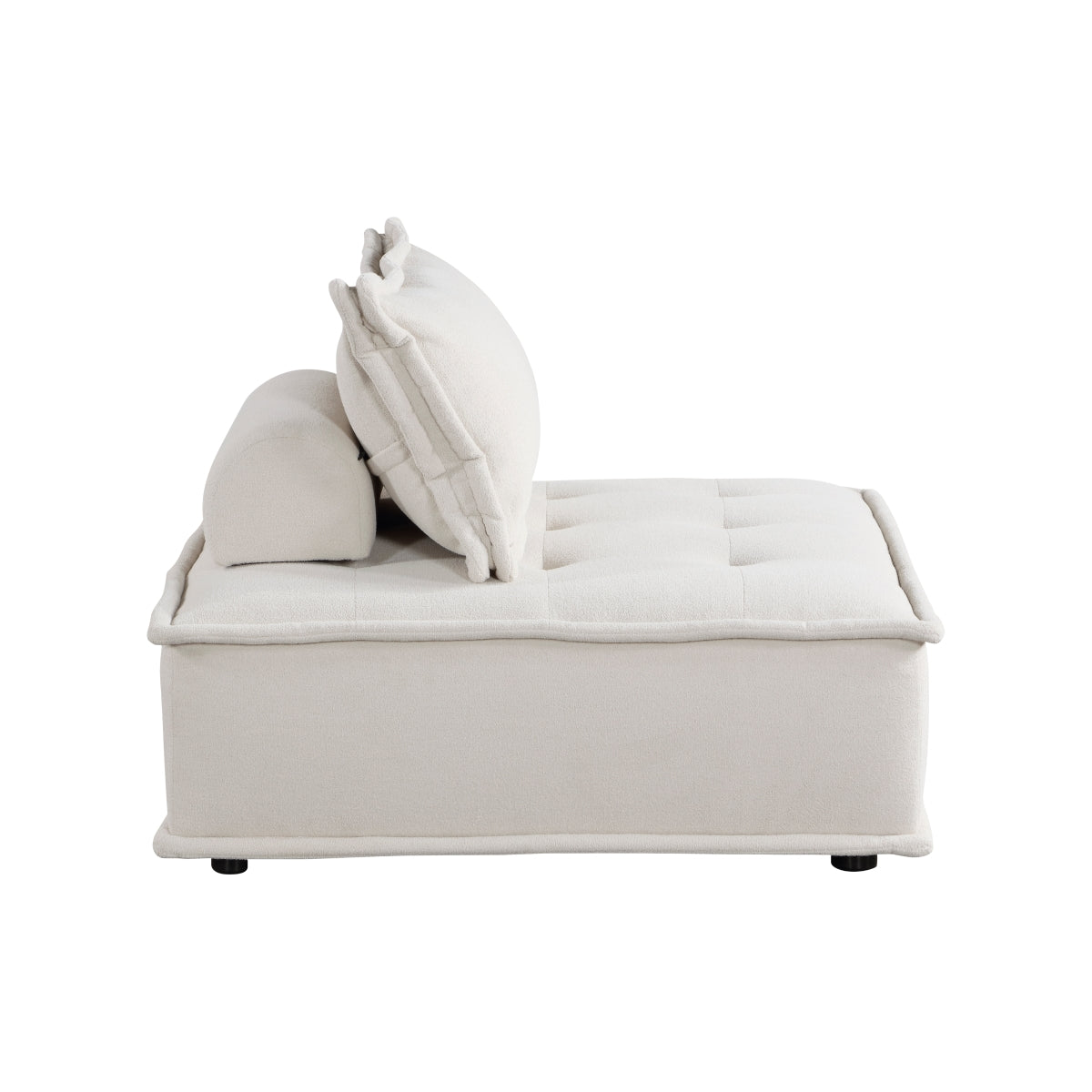 Helena White 7-Piece Modular Sectional sofa room view