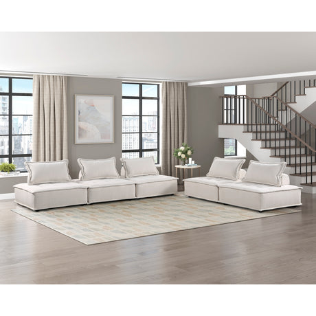 Inman modular chair styled in modern living room