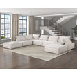 Helena White 7-Piece Modular Sectional sofa room view