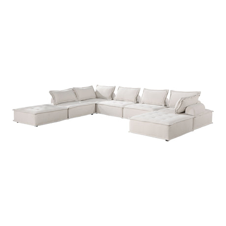 Helena White 7-Piece Modular Sectional sofa main view