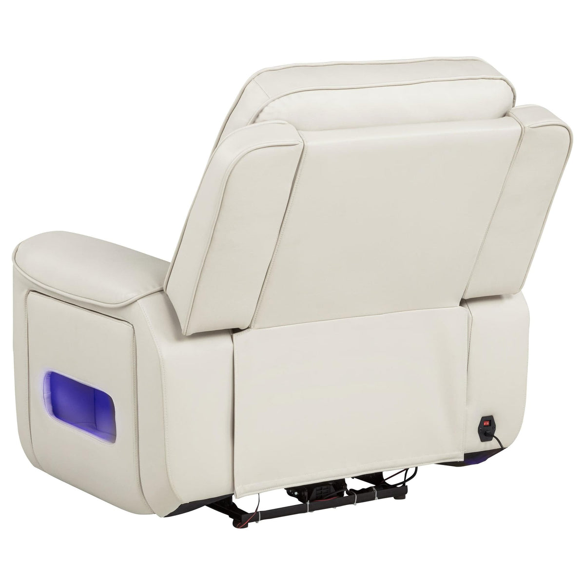 Rojas Dual Power Recliner with Cupholder Storage and LED Lighting Greige — product image 5
