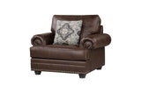 Side perspective of sofa
