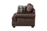 Side view of Franklin loveseat