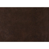 Swatch detail of dark brown microfiber upholstery fabric