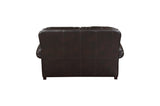 Detailed view of sofa arm upholstery
