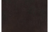 Brown faux leather upholstery swatch front view