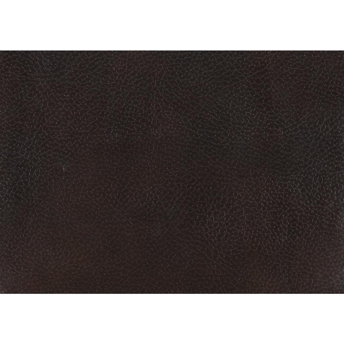 Brown faux leather fabric swatch for Milford chair upholstery