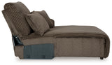 room view of Top Tier Chocolate Velvet 3-Piece Sofa Chaise Sectional sectional sofa