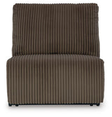 Top Tier Chocolate Velvet 3-Piece Reclining Sofa Chaise Sectional - image 6