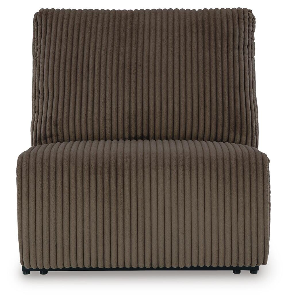 Top Tier Chocolate Velvet 3-Piece Reclining Sofa Chaise Sectional - image 6