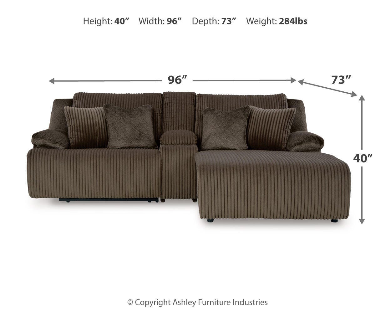 Top Chocolate Tier Sofa and Recliner - image 11