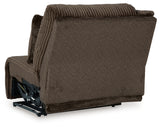 side view of Top Tier Chocolate Velvet 3-Piece Sofa Chaise Sectional sectional sofa
