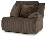 main view of Top Tier Chocolate Velvet 3-Piece Sofa Chaise Sectional sectional sofa