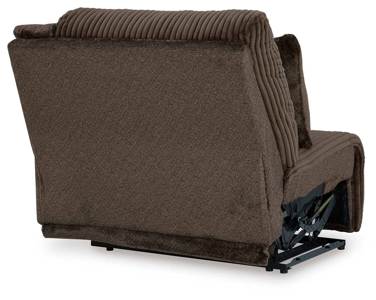 room view of Top Tier Chocolate Velvet 3-Piece Sofa Chaise Sectional sectional sofa