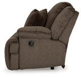 detail view of Top Tier Chocolate Velvet 3-Piece Sofa Chaise Sectional sectional sofa