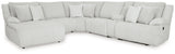 Sectional left-arm facing chaise side view