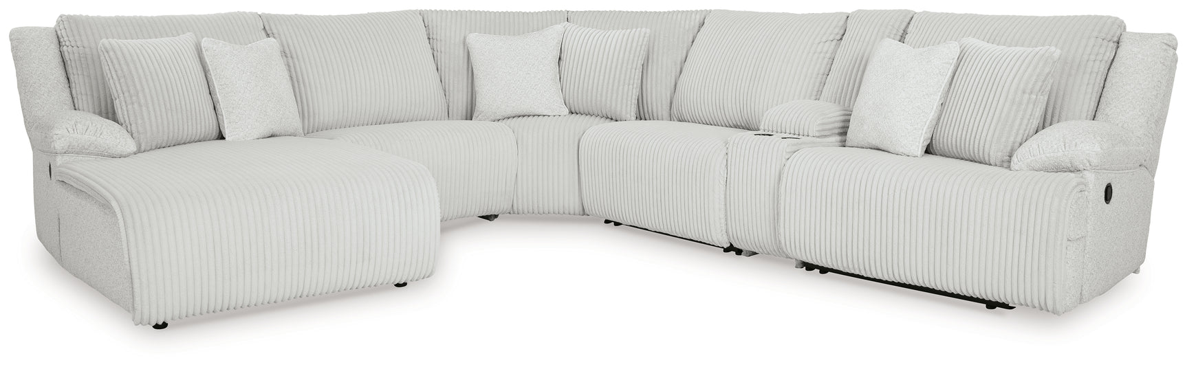 Sectional left-arm facing chaise side view