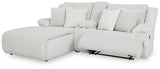 Top Tier sectional sofa head on view