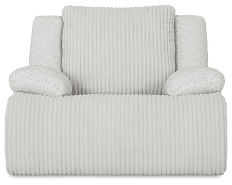 front view of velvet alloy recliner chair