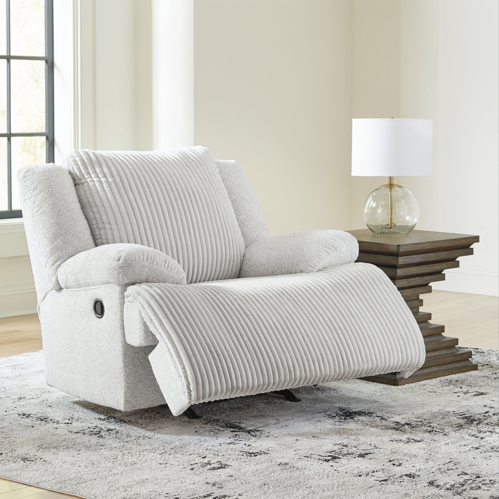 recliner opened side perspective