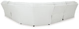 Rear view of Top Tier Alloy Velvet sectional