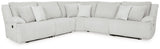Left-arm reclining section of Top Tier Alloy Velvet sectional