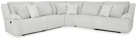 Left-arm reclining section of Top Tier Alloy Velvet sectional