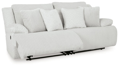 Detail view of Top Tier Alloy 2-Piece Sectional Loveseat sectional sofa upholstery and frame