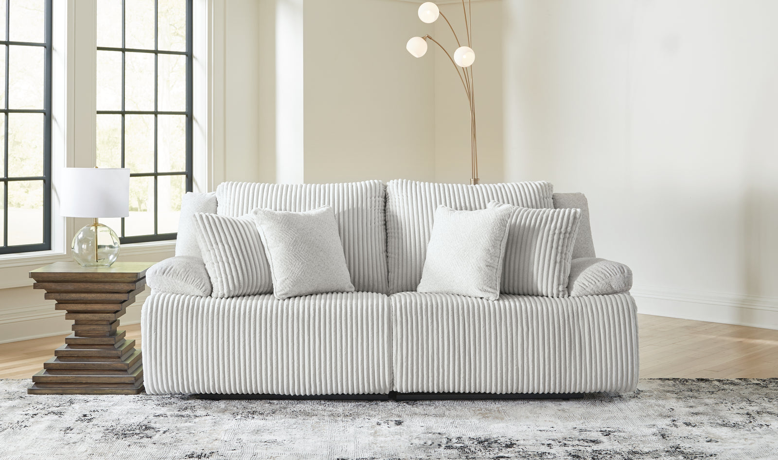 main view of Top Tier Alloy 2-Piece Sectional Loveseat sectional sofa