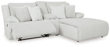Top Tier sectional sofa recliner open