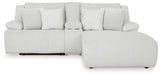 Top Tier sectional sofa recliner head on