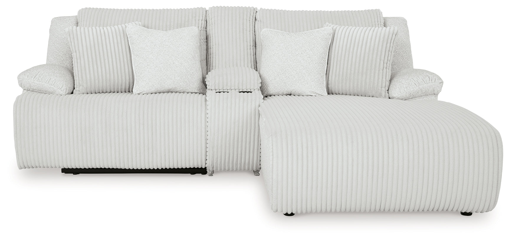 Top Tier sectional sofa recliner head on