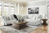 Accent pillows on sectional