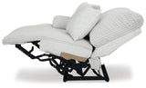 Side view showing sectional sofa profile