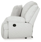 Top Tier Alloy Velvet 4-Piece Reclining Sectional with Chaise, front angle view in alloy velvet upholstery