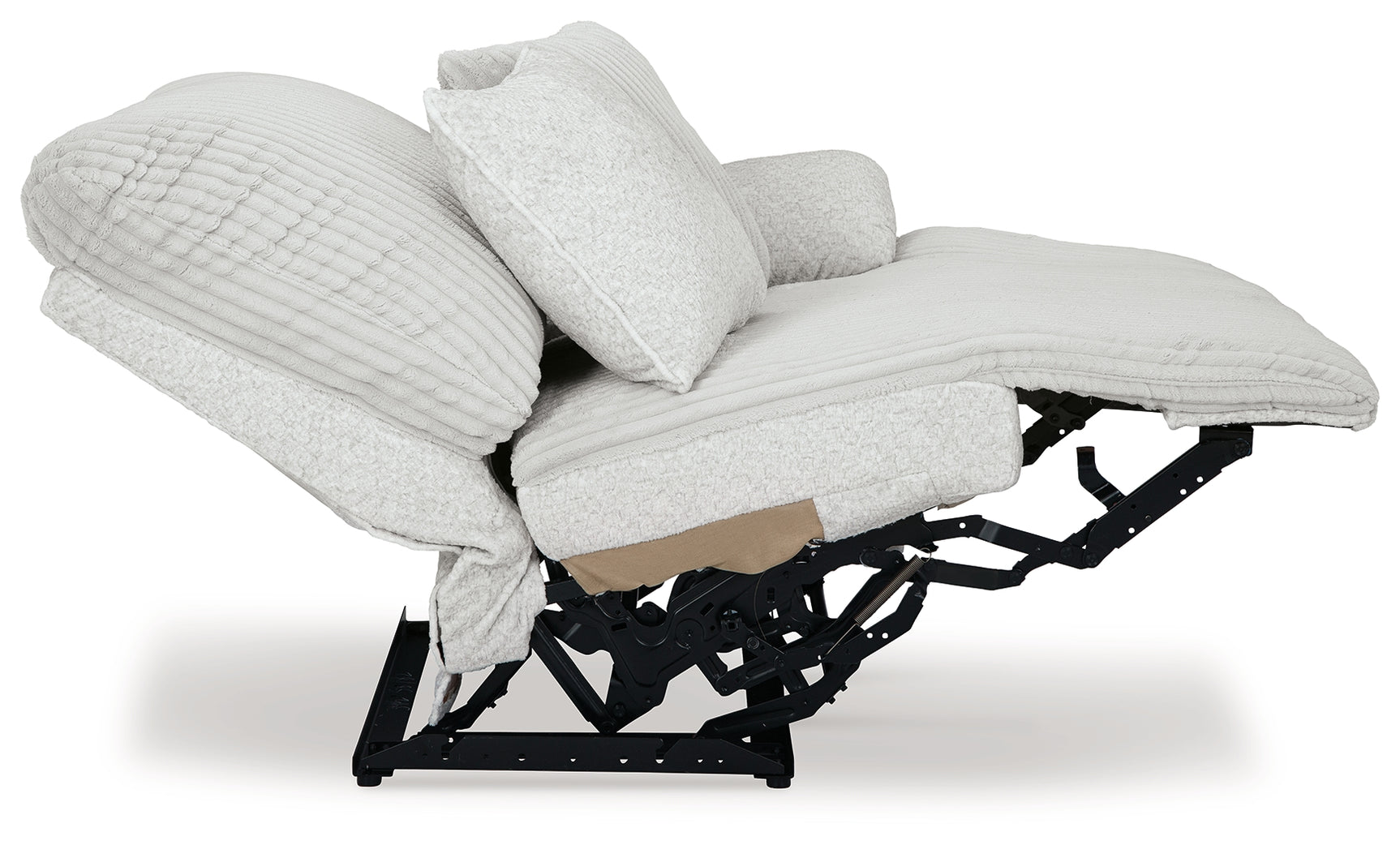 Top Tier Alloy Velvet 4-Piece Reclining Sectional with Chaise, front angle view in alloy velvet upholstery