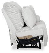 Angle open chaise with power recline