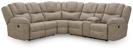 Pearce-Pike Birch 3-Piece Reclining Sectional with Console — product image 2