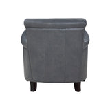 Braintree Chair espresso finish wood feet detail