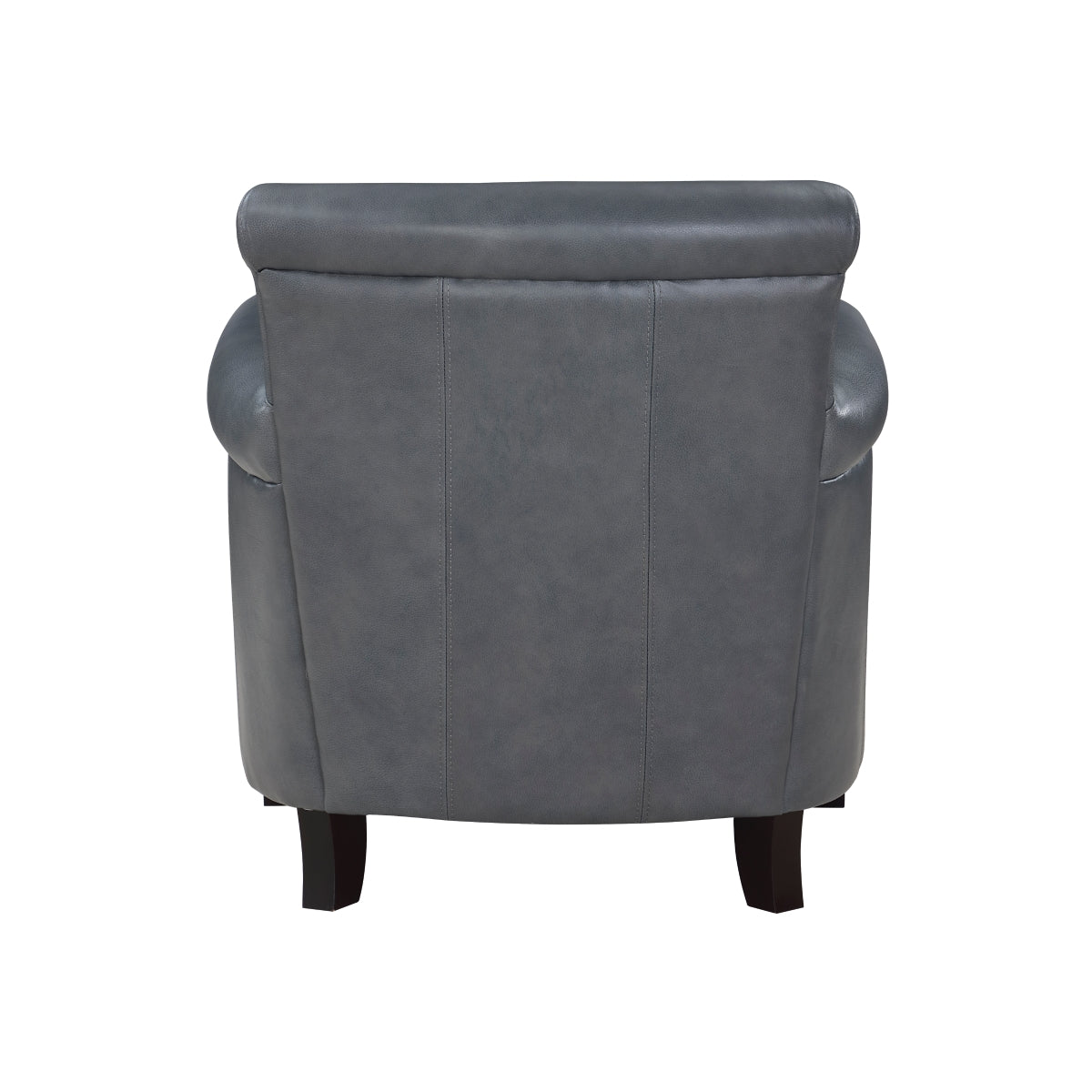 Braintree Chair espresso finish wood feet detail
