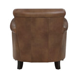 Braintree Chair espresso wood feet detail