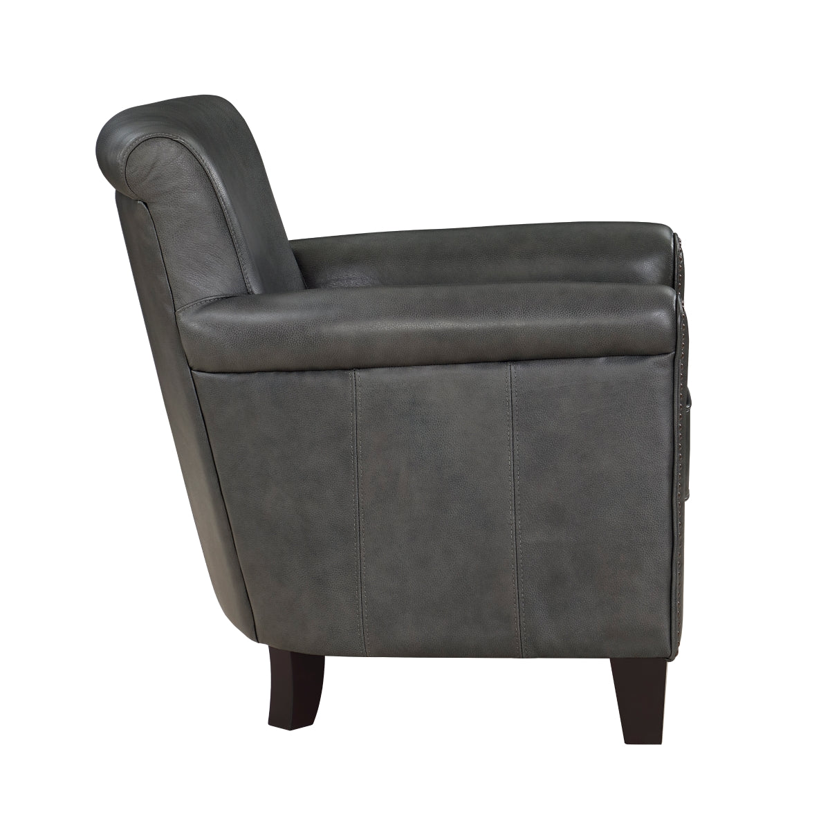 Close-up of nailhead trim on Braintree chair