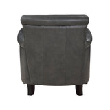 Braintree chair showing espresso wood feet