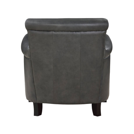 Braintree chair showing espresso wood feet