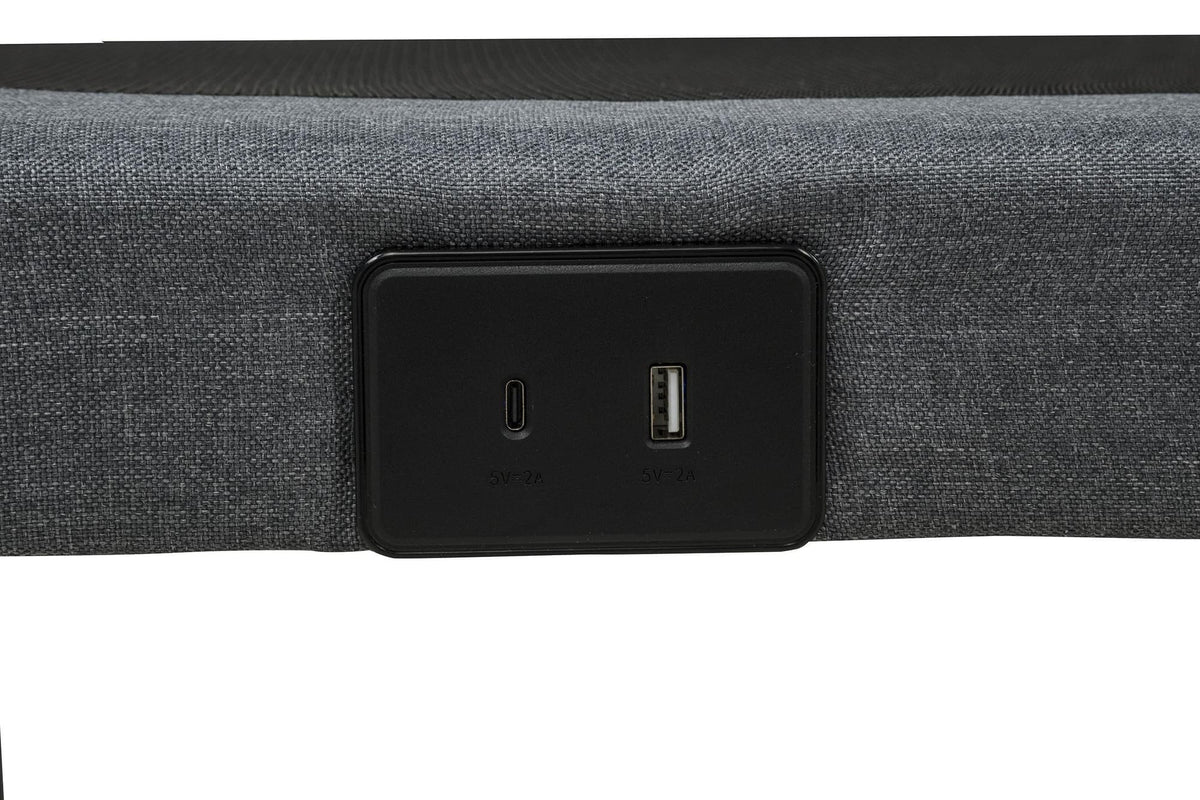 Weston Queen Dual-Motor Massage Adjustable Bed Base in Black and Grey — product image 13