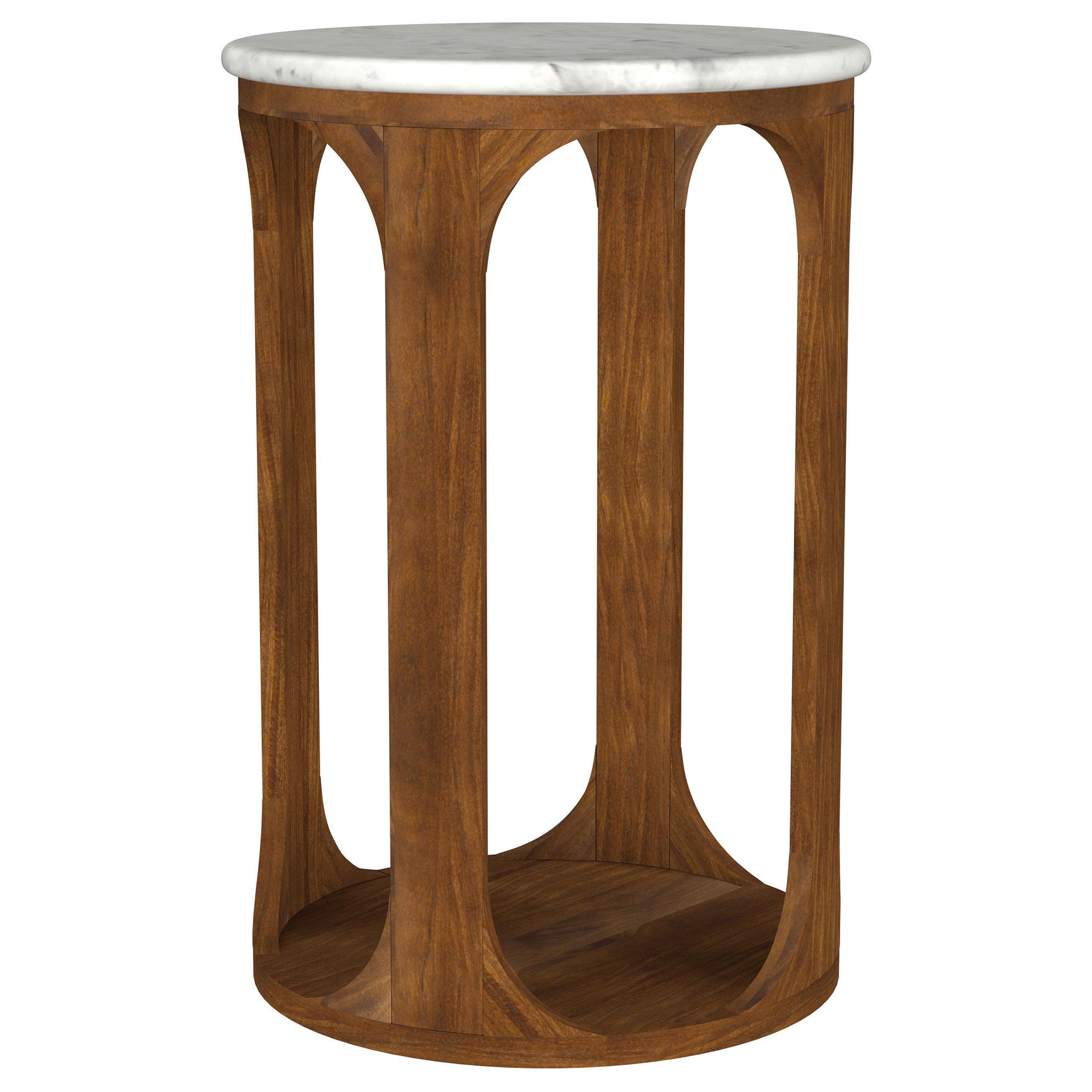 Detail of mango wood legs on side table