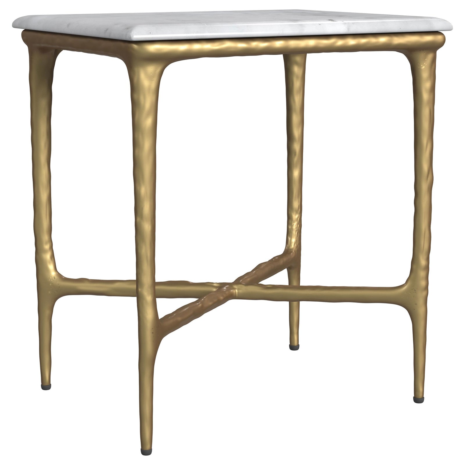 Umas Gold Marble End Table