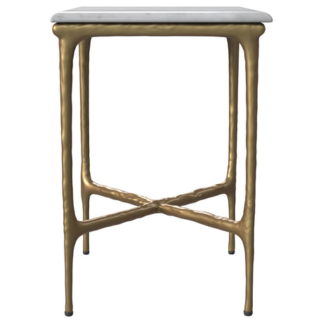 Iron base design detail of Umas side table