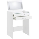 Vanity drawer metal glides detail