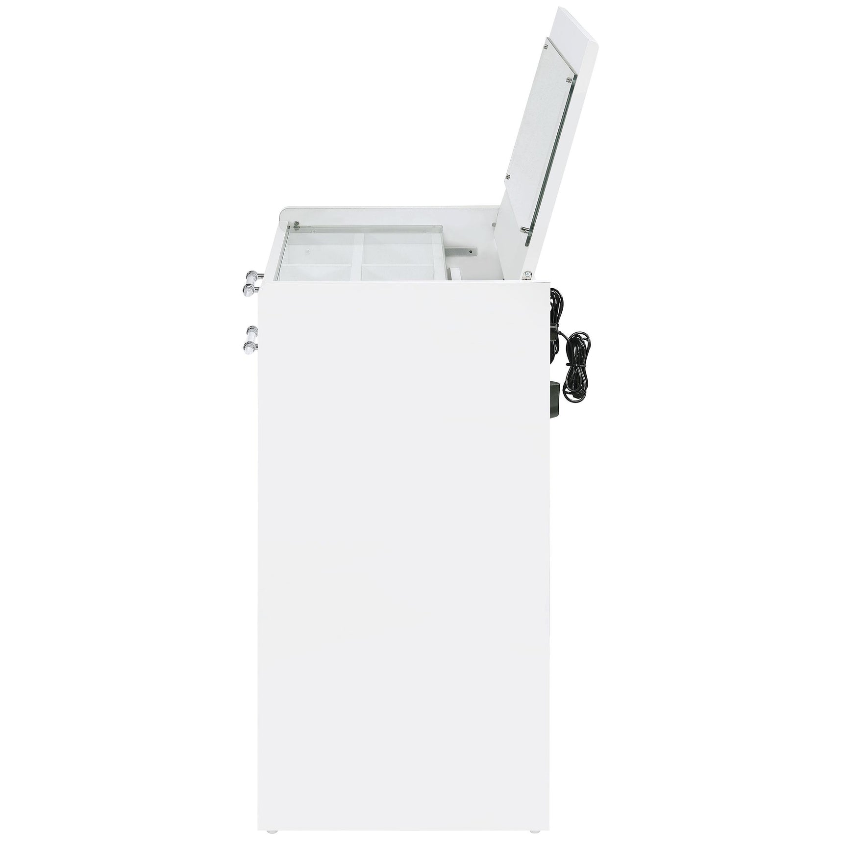 Vanity and stool set side profile